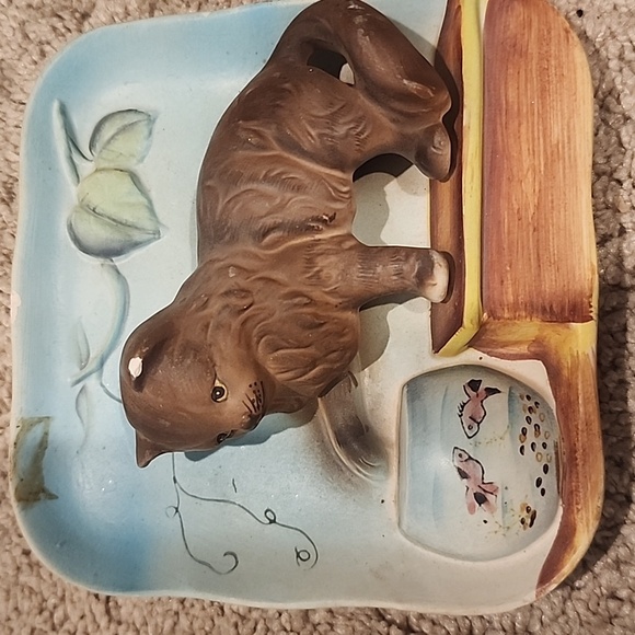 Vintage 1950's Wall Art. 3d Kittens At Play Brand Napco - Picture 6 of 14